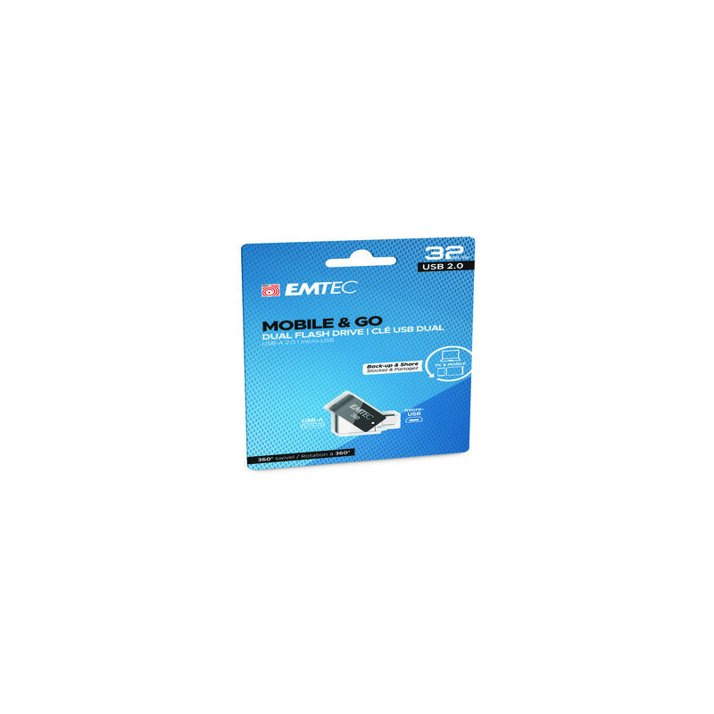 Emtec Dual USB2.0 micro-USB T260 32GB