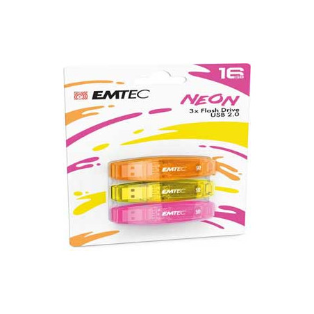 MEMORIA USB2.0 C410 16GB 3PZ NEON