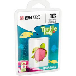 MEMORIA USB2.0 M335 16GB Animalitos Lady Turtle