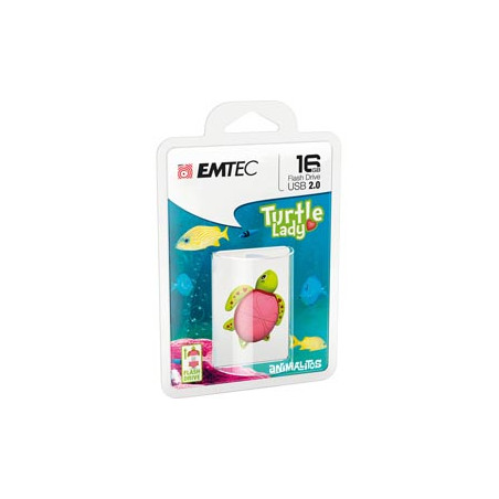 MEMORIA USB2.0 M335 16GB Animalitos Lady Turtle