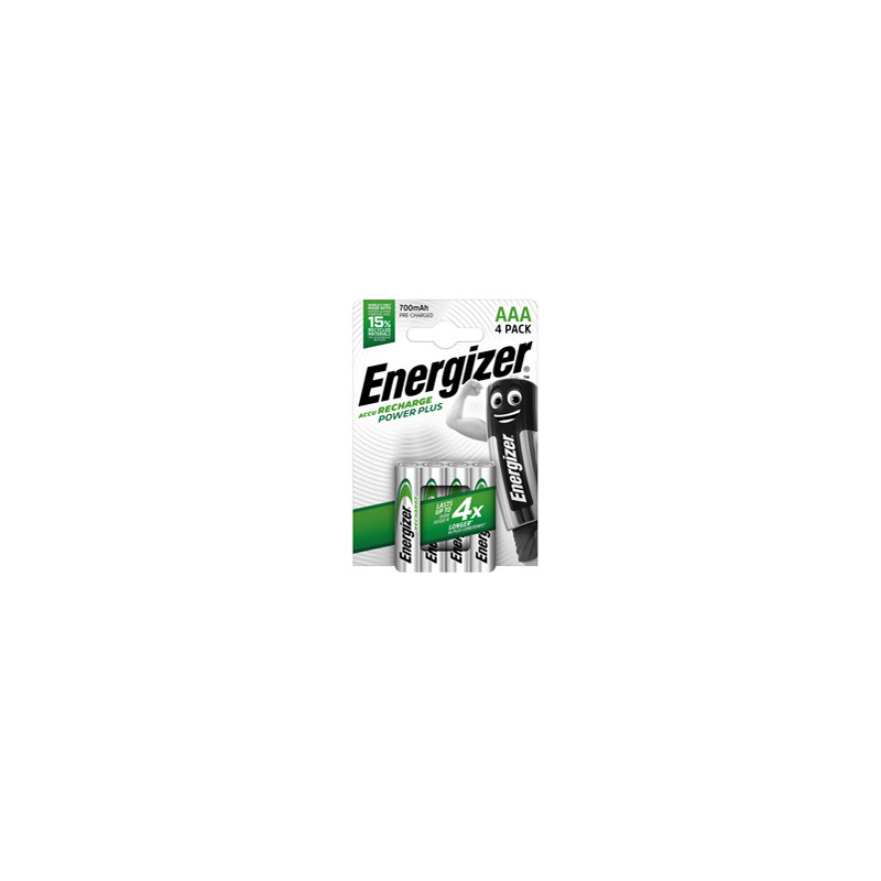 Blister 4 pile ricaricabili AAA - Energizer Power Plus