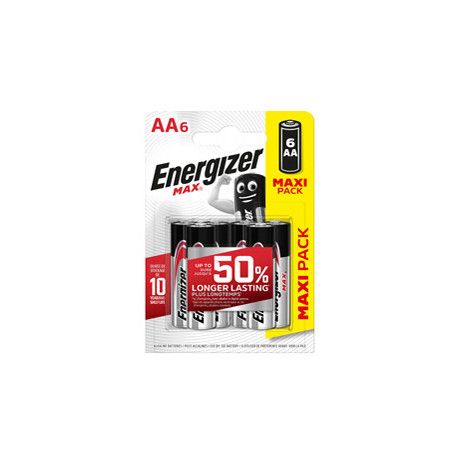 Blister 6 pile stilo AA - Energizer Max