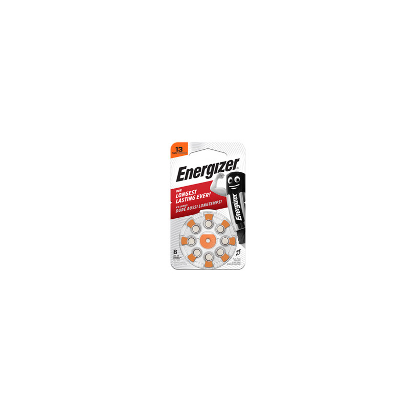 Blister 8 pile per apparecchi acustici 13 Zinc Air Energizer