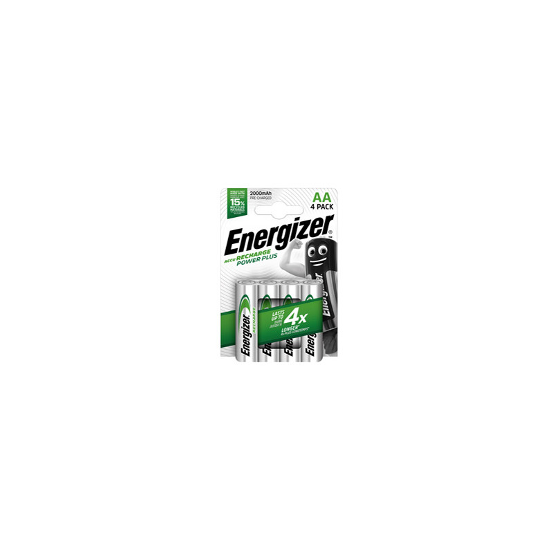 Blister 4 pile ricaricabili AA - Energizer Power Plus