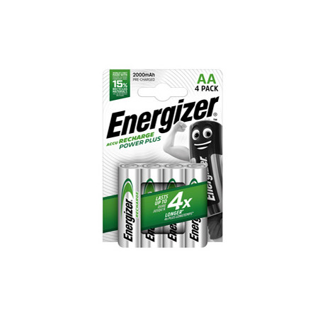 Blister 4 pile ricaricabili AA - Energizer Power Plus