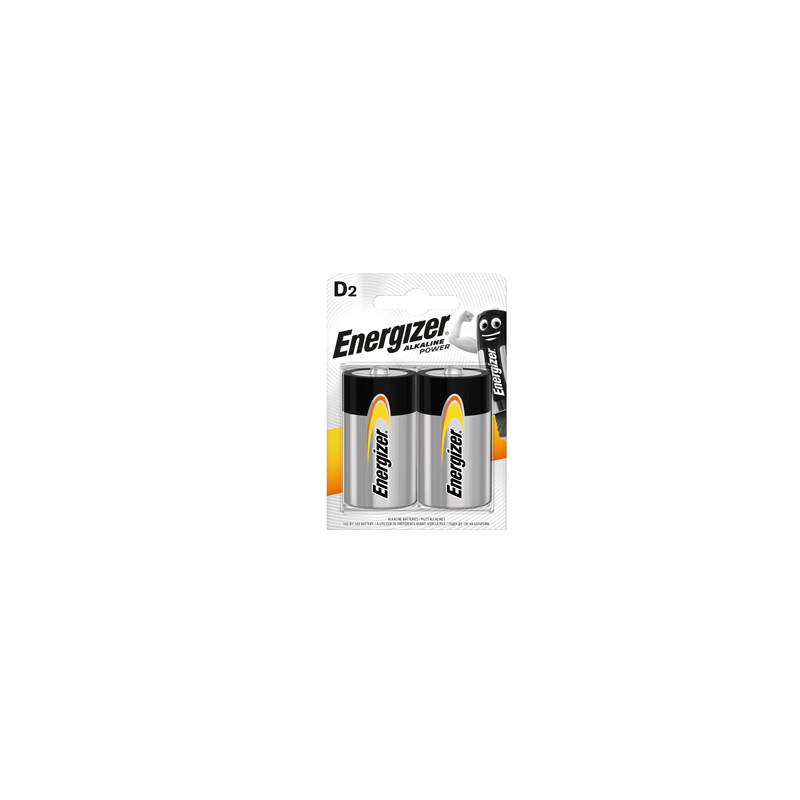 Blister 2 pile torcia D - Energizer Alkaline Power