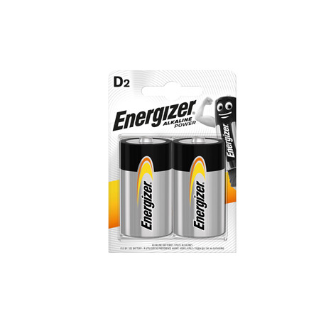 Blister 2 pile torcia D - Energizer Alkaline Power