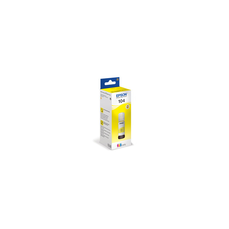 CARTUCCIA INCHIOSTRO 104, FLACONE GIALLO DA 65ML