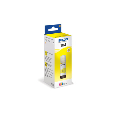 CARTUCCIA INCHIOSTRO 104, FLACONE GIALLO DA 65ML