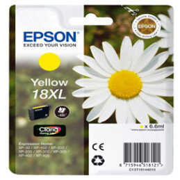 CARTUCCIA GIALLO EPSON CLARIA HOME SERIE 18XL/MARGHERITA IN CONFEZIONE BLISTER R