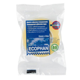 NASTRO ADESIV. Ecophan 15mmx33mt in caramella Eurocel