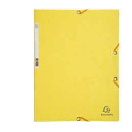 CART. CON ELAS  24x32CM GIALLO LIMONE CARTONCINO LUSTRE' 425gr