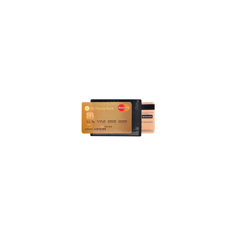 HIDENTITY® Duo 85x60mm per bancomat /carta di credito NERO Exacompta