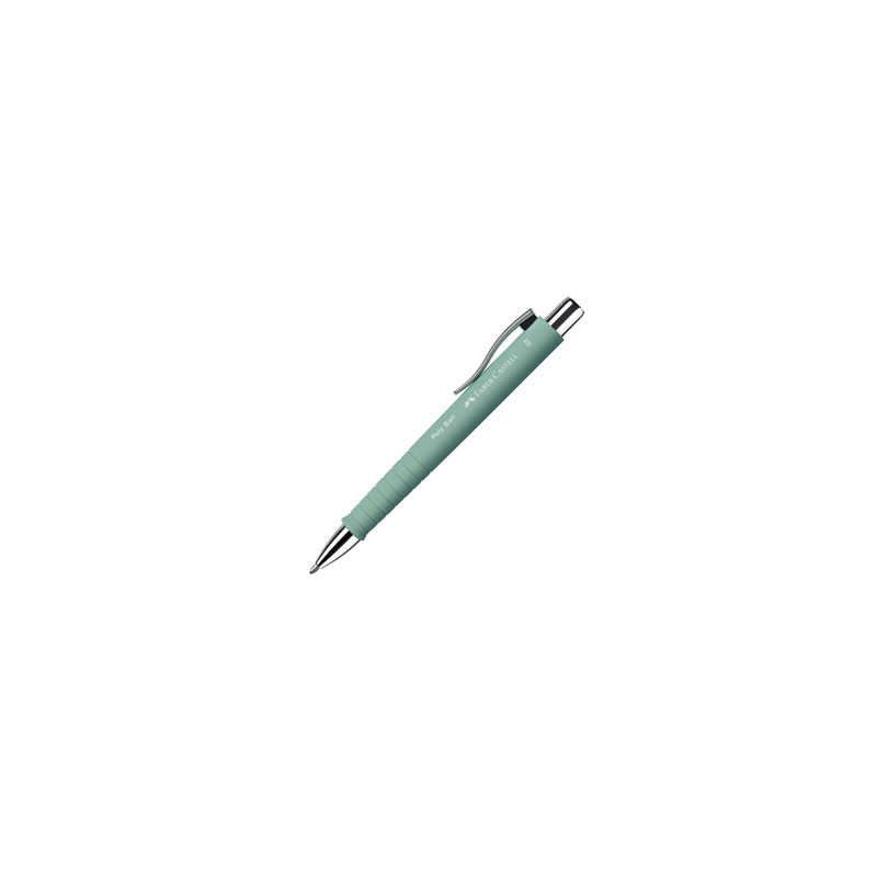 Penna a sfera 0,7mm Poly Ball fusto verde menta Faber Castell