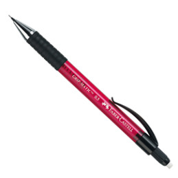 PORTAMINE 0,5MM GRIP MATIC Fusto rosso FABER CASTELL