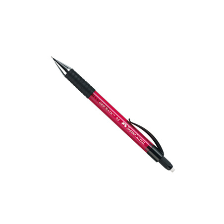 PORTAMINE 0,5MM GRIP MATIC Fusto rosso FABER CASTELL