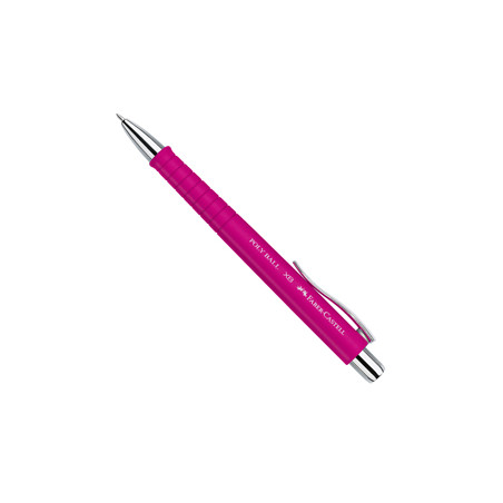 Penna a sfera 0,7mm Poly Ball fusto rosa Faber Castell