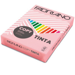 CARTA COPY TINTA A4 160gr 250fg col.tenui ROSA CIPRIA FABRIANO