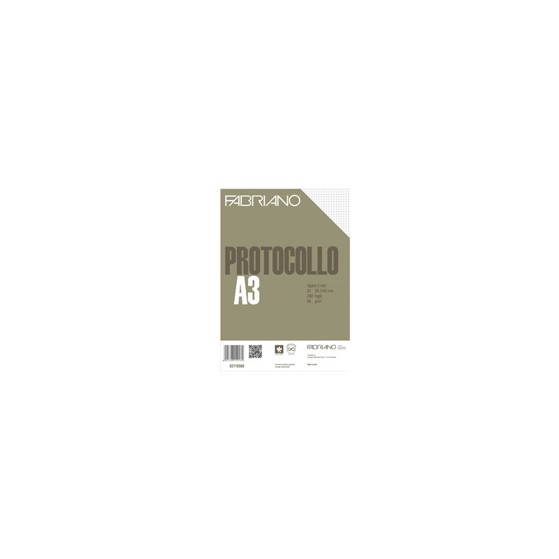 PROTOCOLLO A4 4MM 200FG 60GR FABRIANO