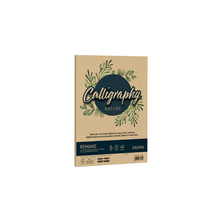 Carta Calligraphy Nature REMAKE A4 50fg 250gr spiaggia FAVINI