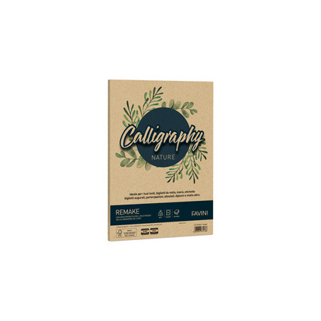 Carta Calligraphy Nature REMAKE A4 50fg 120gr spiaggia FAVINI