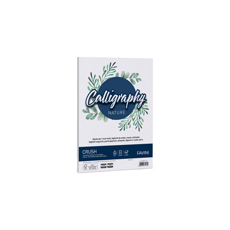 Carta Calligraphy Nature CRUSH A4 50fg 250gr uva FAVINI