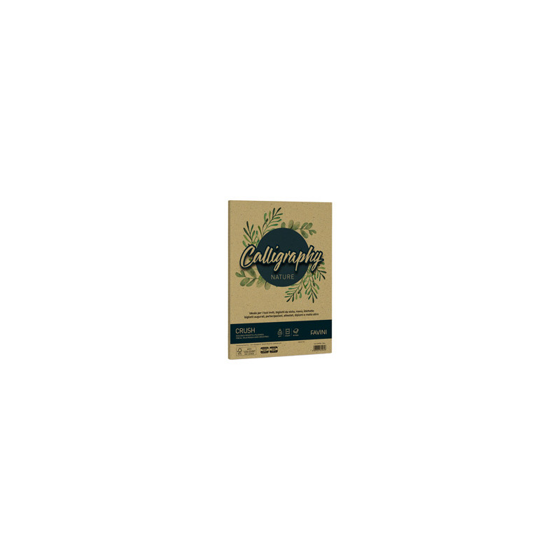 Carta CALLIGRAPHY NATURE A4 50fg 120gr oliva FAVINI