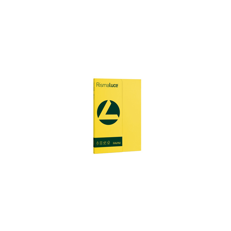 Carta RISMALUCE SMALL A4 90gr 100fg giallo sole 53 FAVINI