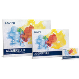 BLOC. ACQUERELLO 10fg 340gr 35X50cm FAVINI