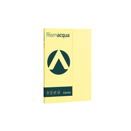 Carta RISMACQUA SMALL A4 200gr 50fg giallo chiaro 07 FAVINI