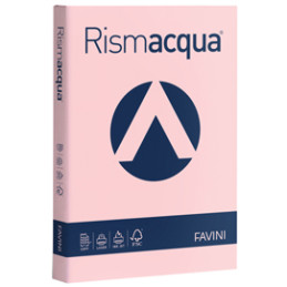 Carta RISMACQUA STANDARD A4 90gr 300fg rosa 10 Favini