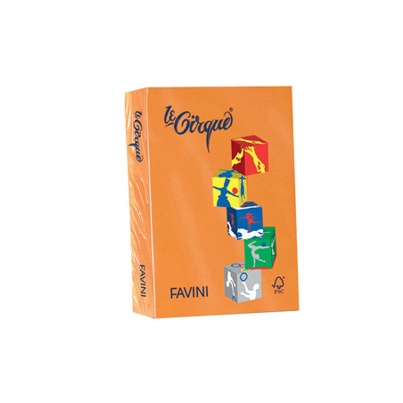 Carta LECIRQUE A4 160gr 250fg arancio 205 FAVINI