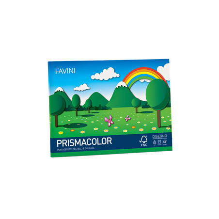 Album PRISMACOLOR 10fg 128gr 24x33cm monoruvido FAVINI