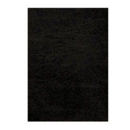 100 Copertine A4 cartoncino groffrato semilpelle 240g nero