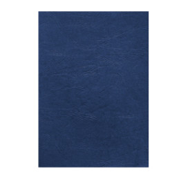 100 Copertine A4 cartoncino groffrato semilpelle 240g royal blu