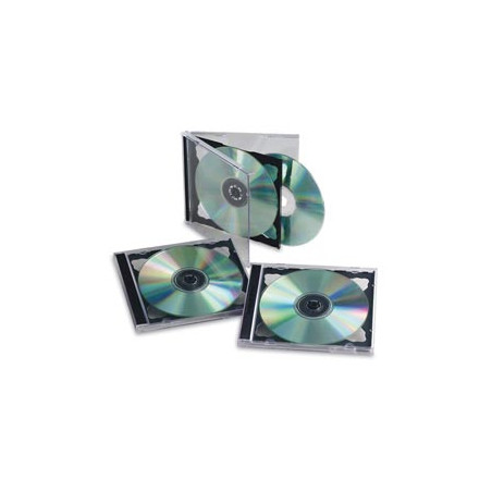5 CUSTODIE CD/DVD DOPPIO BASE NERA