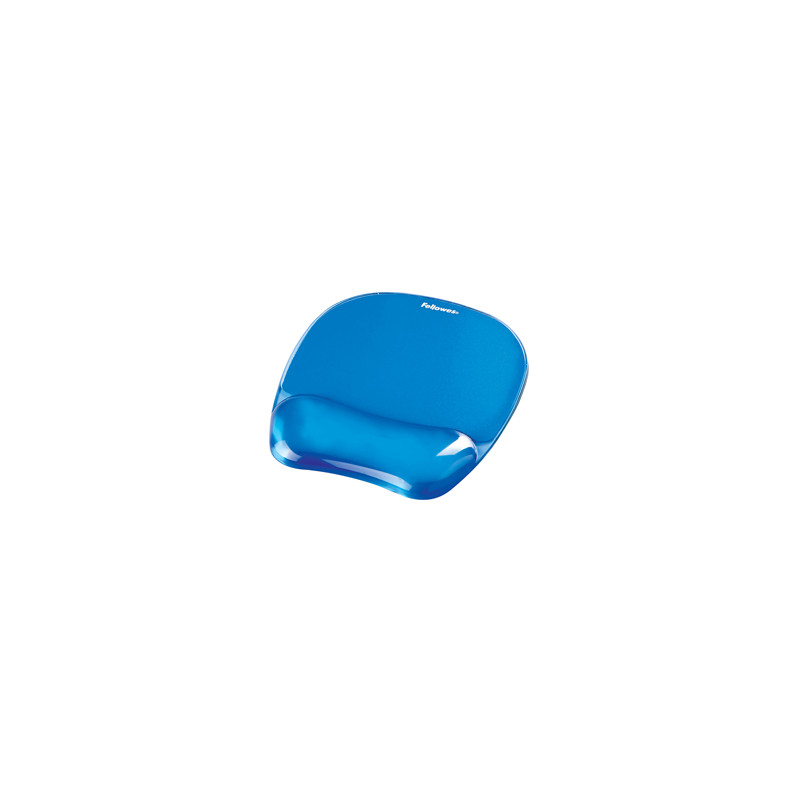 MOUSE PAD CON POGGIAPOLSI IN GEL TRASPARENTE BLU