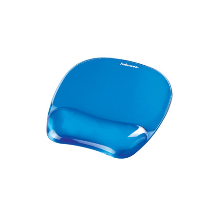 MOUSE PAD CON POGGIAPOLSI IN GEL TRASPARENTE BLU