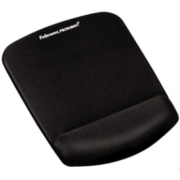 Mousepad con poggiapolsi in FoamFusion Microban PlusTouch nero