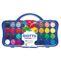 Colori acquerello 36 pastiglie da Ø30mm GIOTTO