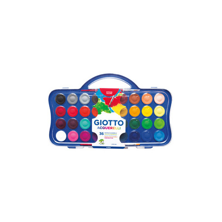 Colori acquerello 36 pastiglie da Ø30mm GIOTTO