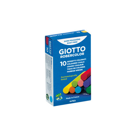 10 GESSETTI TONDI COLORATI GIOTTO