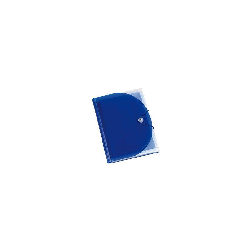 Portadocumenti a soffietto in PP blu A4 13 tasche Plastidea