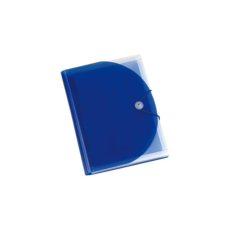 Portadocumenti a soffietto in PP blu A4 13 tasche Plastidea