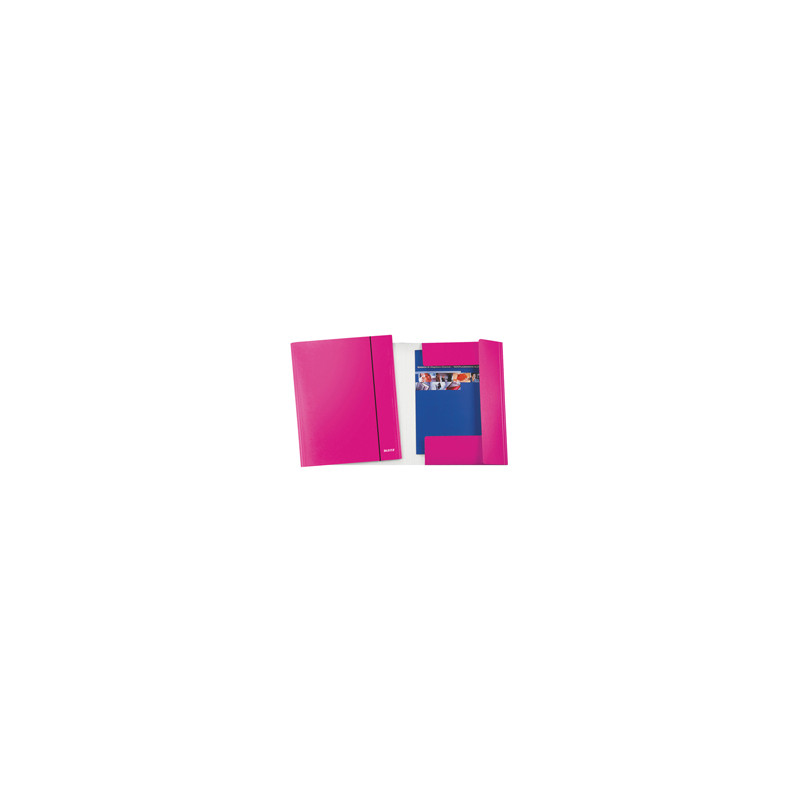 CARTELLINA C/ELAS  WOW FUCSIA METAL 25X35CM