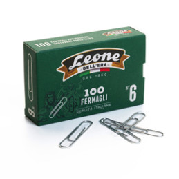 100 FERMAGLI N.6 MM58 ZINCATI ANTIRUGGINE LEONE