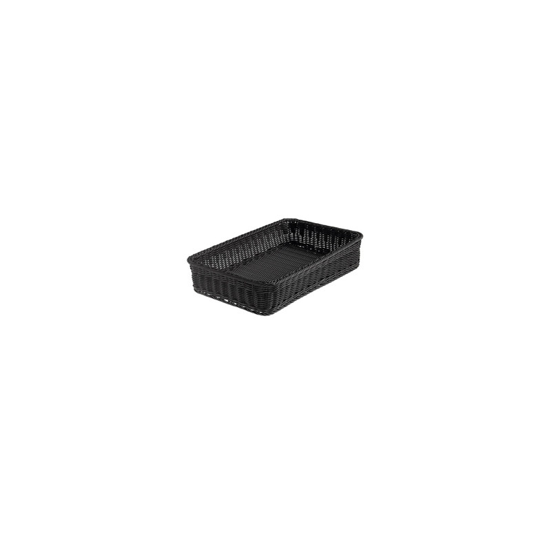 Cestino Vanity polipropilene rettangolare 53x32,5x10h cm nero Leone