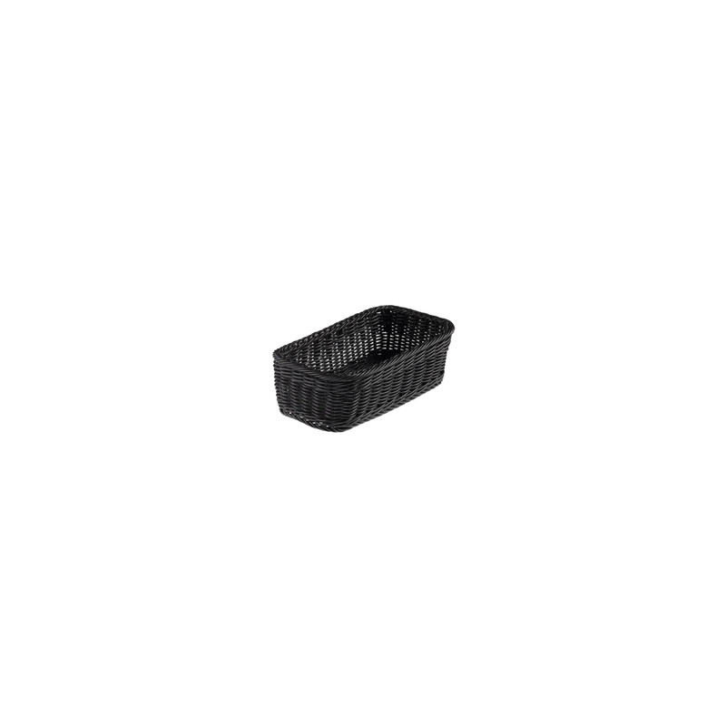 Cestino Vanity polipropilene rettangolare 32,5x17,5x10h cm nero Leone