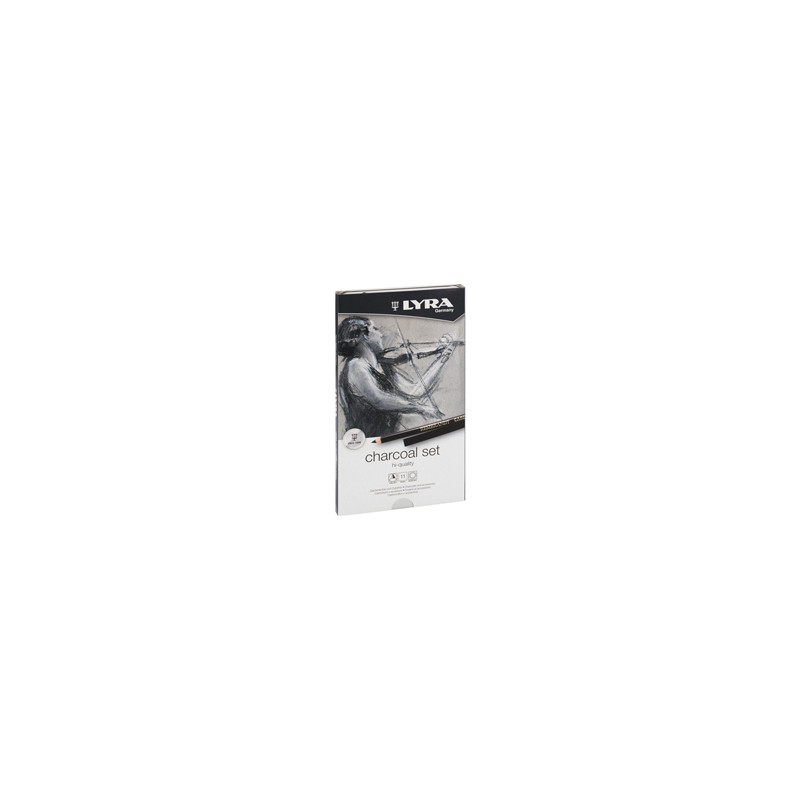 ASTUCCIO METALLO assortimento REMBRANT CHARCOAL SET LYRA