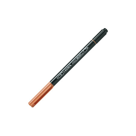 Pennarello a 2 punte AQUA BRUSH DUO ocra bruciata LYRA